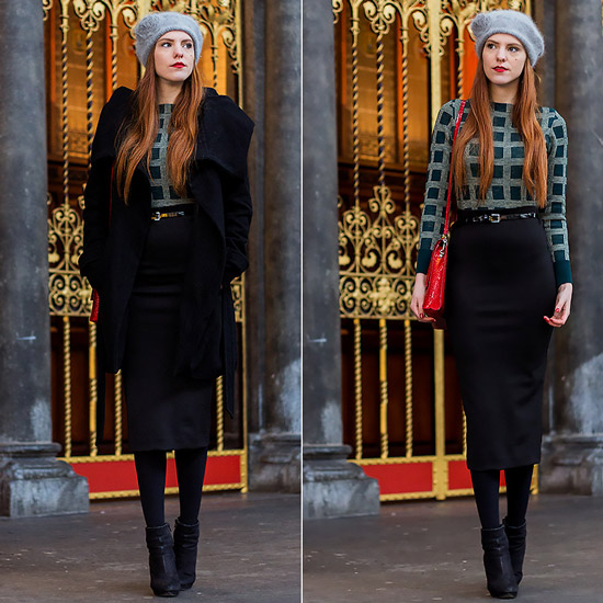 devushka-v-yubke-karandash-i-chernoe-palto-botilonyi