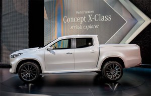 фото Mercedes-Benz X-class pickup Concept 2016-2017 вид сбоку