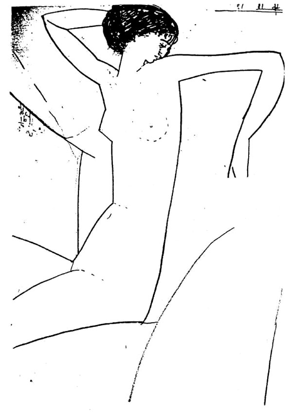Из 16 рисунков, на которых Моди изобразил Анну Ахматову, сохранилось всего несколько. На фото ниже - поэтесса с мужем Николаем Гумилевым и сыном Львом (1915 г.)