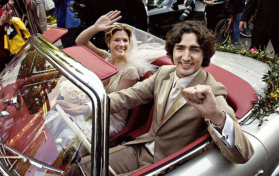Софи Грегуар и Джастин Трюдо поженились весной 2005 года. Фото: GLOBAL LOOK PRESS