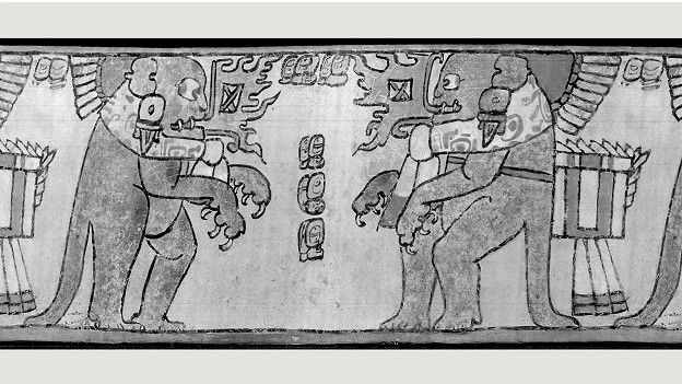 Древние рисунки майя