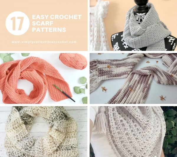 This list of free scarf patterns has crochet for beginners. Choose between these free crochet patterns and get to work on a project you can be proud of. #CrochetScarfPatterns #CrochetScarf #FreeCrochetPatterns