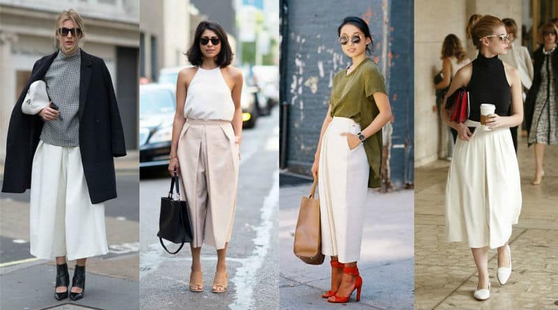 С чем носить юбку-брюки С чем носить юбку-брюки