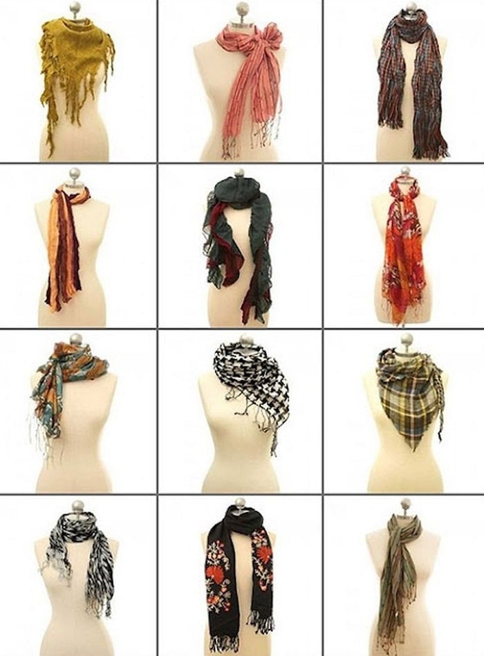 как завязать шарфик