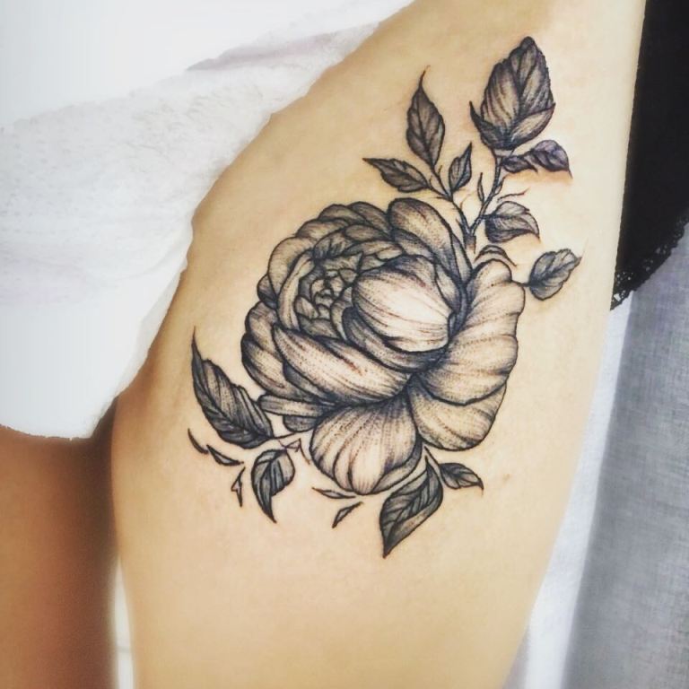 татуировки цветы
