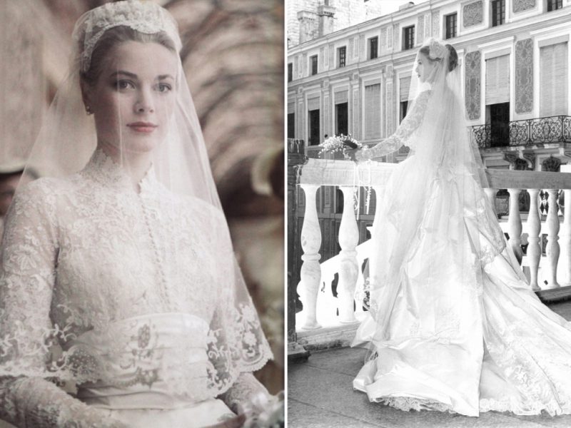 Грейс Келли на своей свадьбе