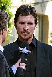 Черно-белая фотография Christian Bale