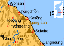 Сораксан расположен в провинции Канвондо на востоке Южной Кореи