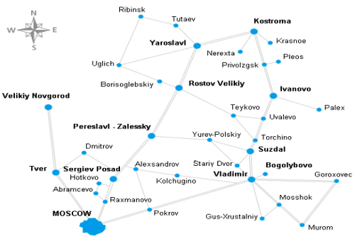 По золотому кольцу на машине из москвы. Золотое кольцо карта с расстояниями. Золотое кольцо с картой!.