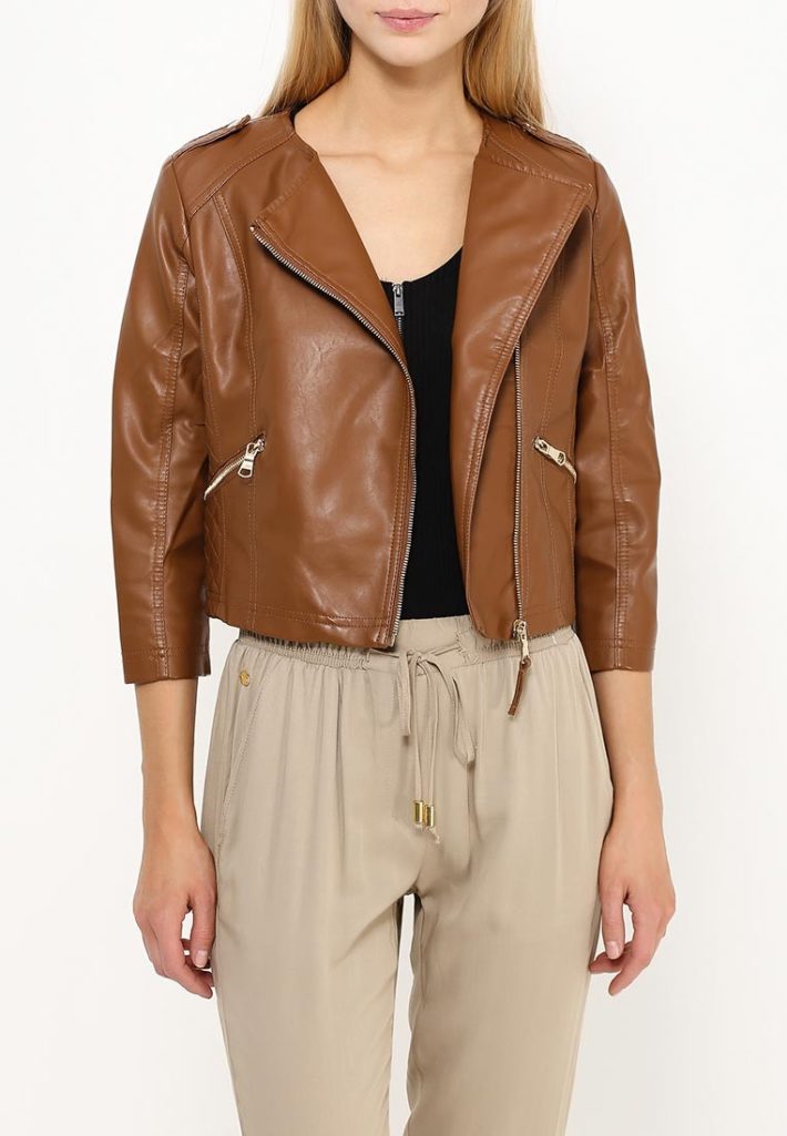 куртки косухи: коричневая