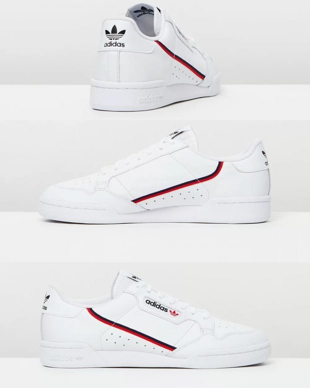 женские кроссовки 2019: белые adidas originals continental 80