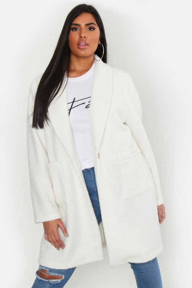 Верхняя одежда осень зима 2019 2020: белое пальто