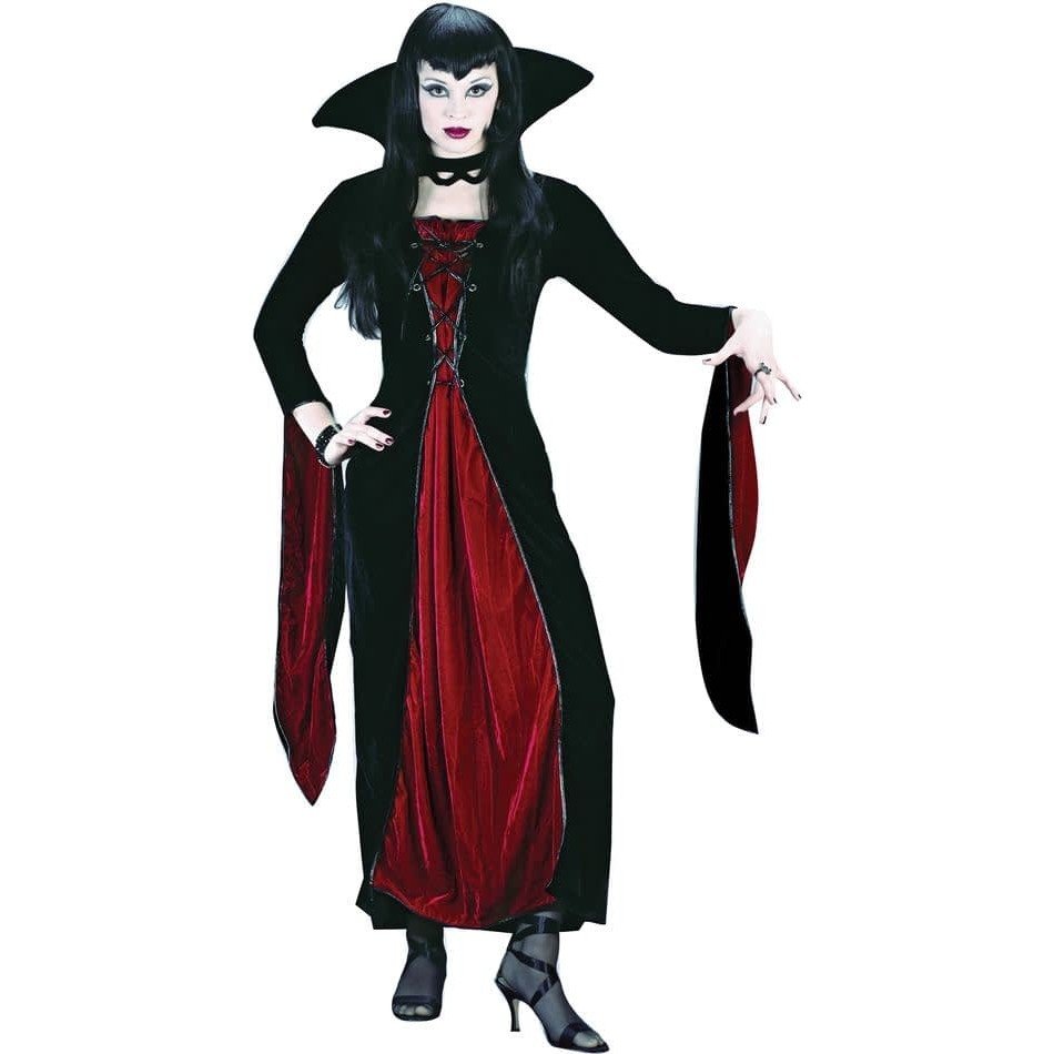 костюм вампирши на хэллоуин с декором
