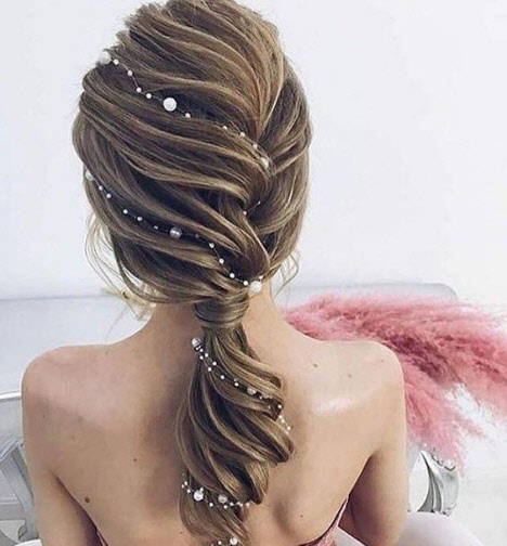 Свадебные прически на средние волосы