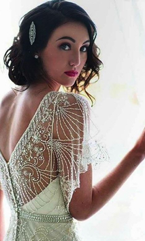 Свадебная прическа на короткие волосы 2019