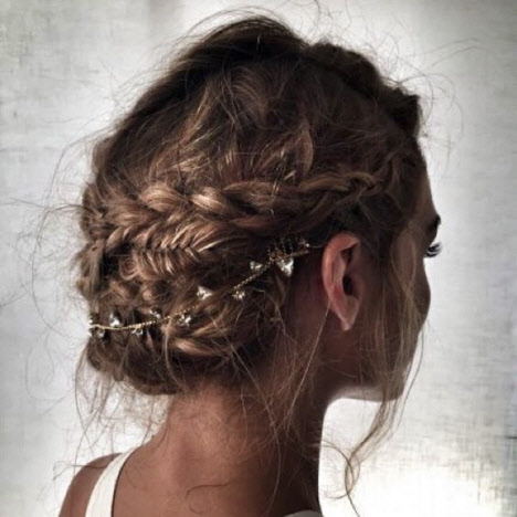 Свадебные прически на средние волосы