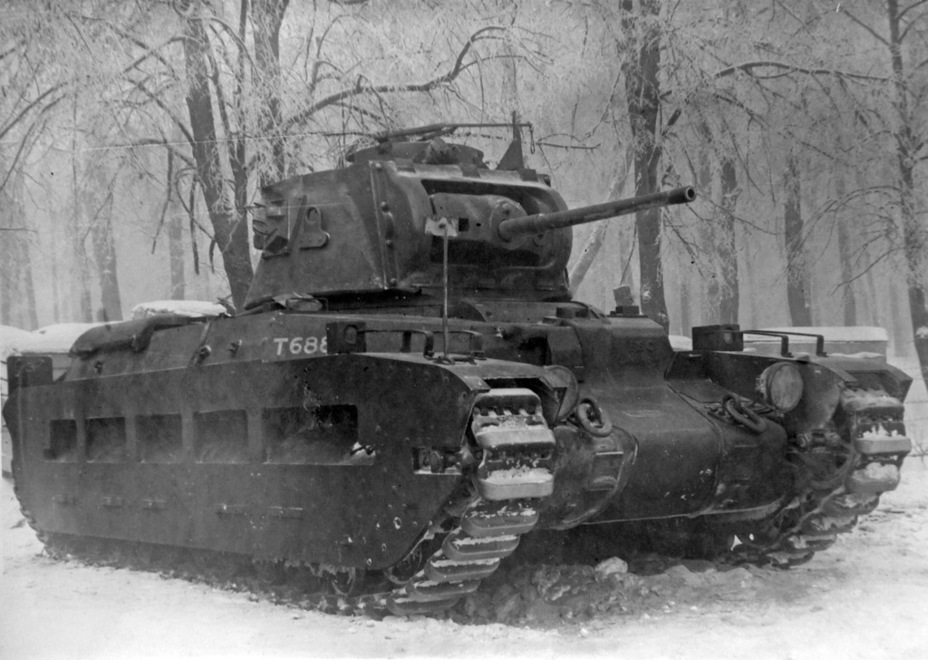 ​Matilda III в WD-номером T.6886 на НИБТ Полигоне. Казань, январь 1942 года - «Матильда»: толстокожая леди на советско-германском фронте 