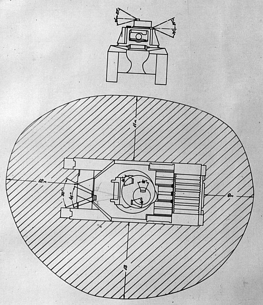 ​Схема обзорности танка Matilda III - «Матильда»: толстокожая леди на советско-германском фронте 