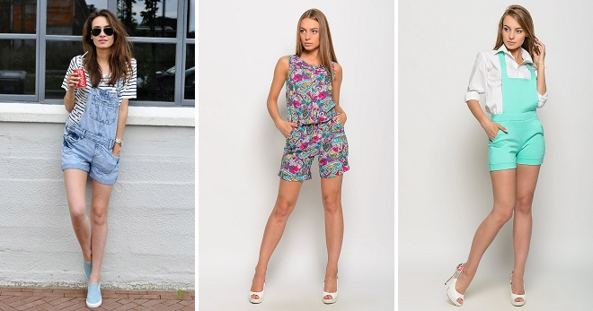 Комбинезон-шорты – 30 фото модных моделей для девушек и женщин
