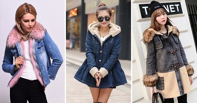 Женская джинсовая куртка с мехом – 36 фото самых актуальных моделей этого сезона