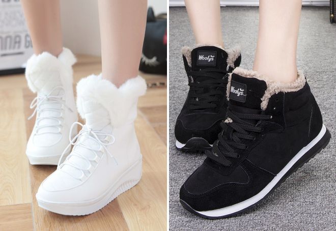 женские зимние спортивные кроссовки