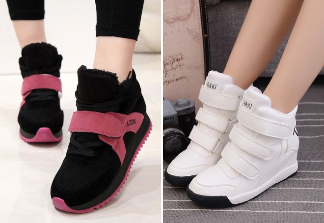 женские зимние кроссовки 2018