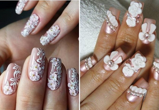 объемная лепка на ногтях объемная лепка на ногтях