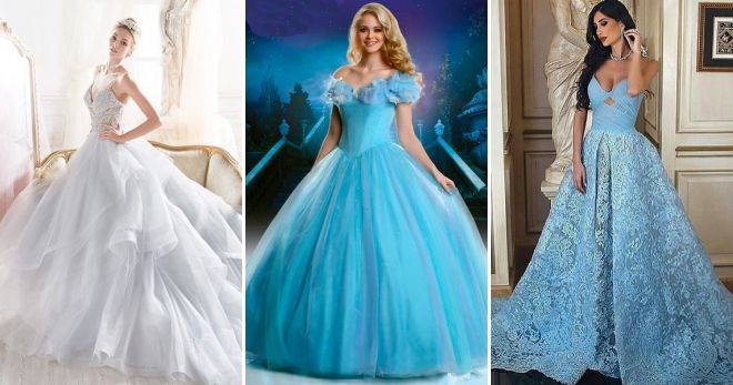 Пышные свадебные платья 2019 голубое