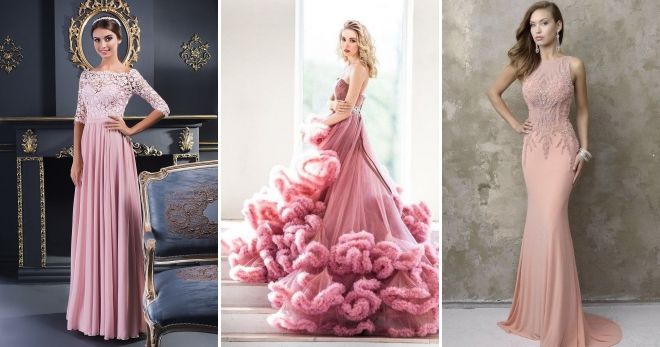 Вечерние платья 2019 - какие цвета в моде розовый