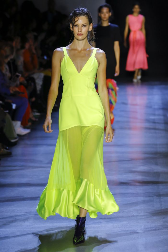 Модное зеленое платье Prabal Gurung