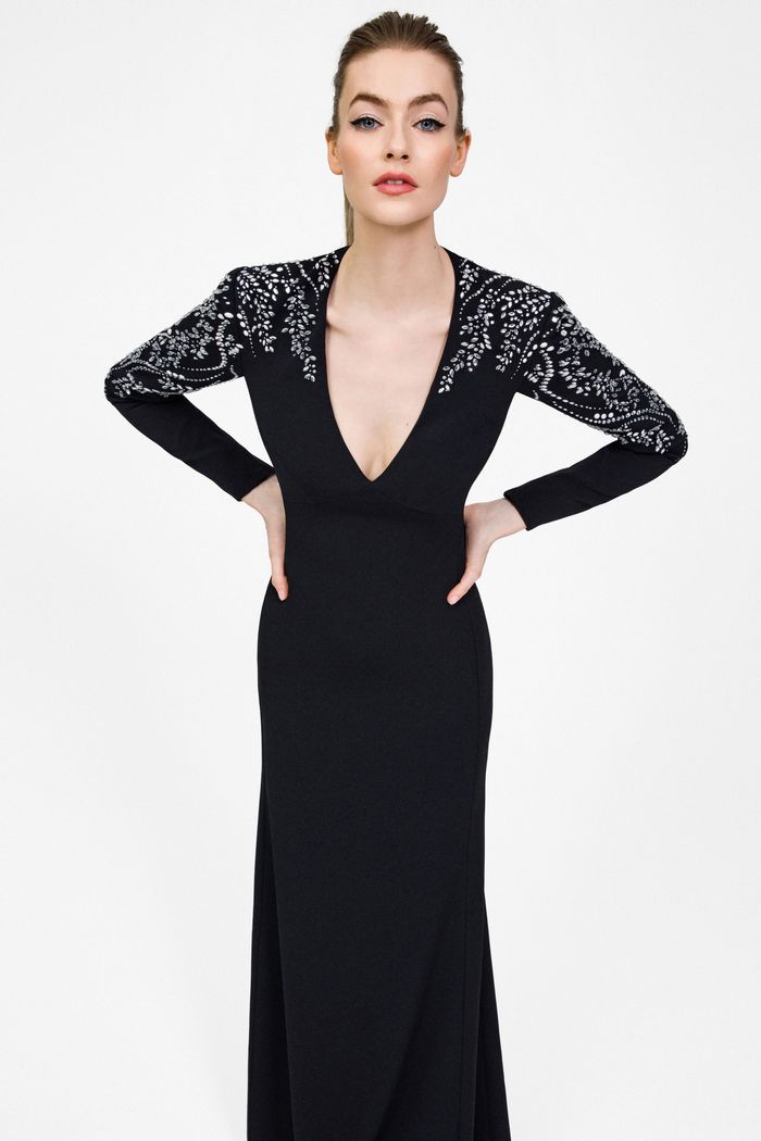 Вечернее платье с глубоким декольте Jenny Packham Вечернее платье с глубоким декольте Jenny Packham