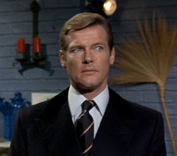 Roger Moore as James Bond in Live and Let Die (1973)