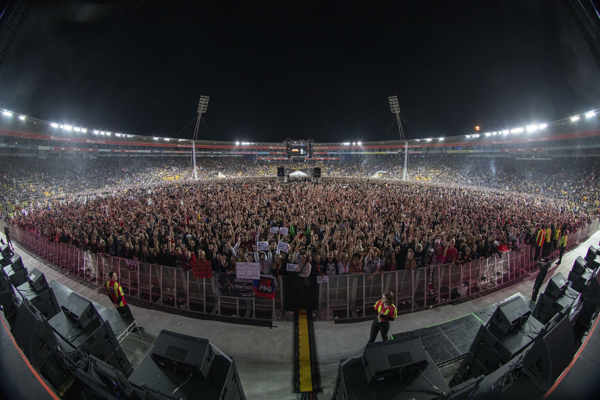 Eminem live at Wellington 2019 Rapture Tour. Photos by Jeremy Deputat.