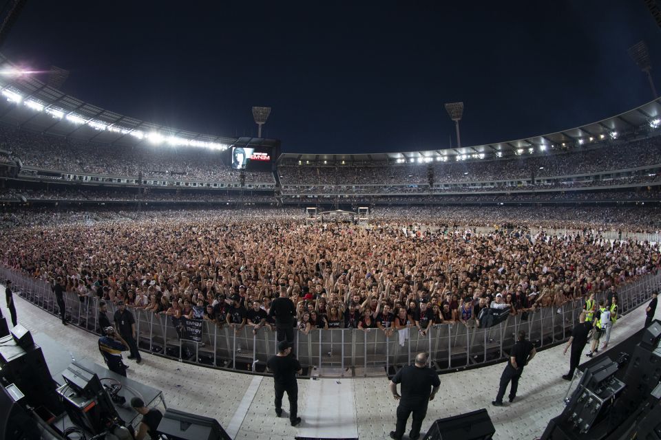 Eminem live at Wellington 2019 Rapture Tour. Photos by Jeremy Deputat.