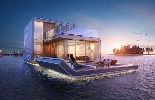 Плавающий дом в Дубае