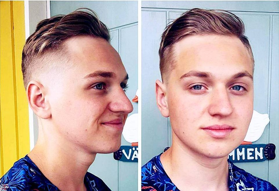 side part hairstyle for men