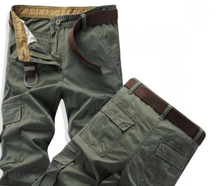 штаны с карманами по бокам мужские милитари