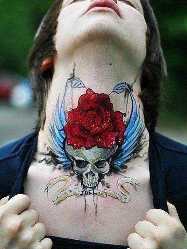 neck tattoo design