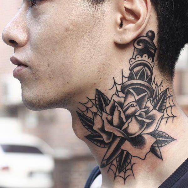 neck tattoo design