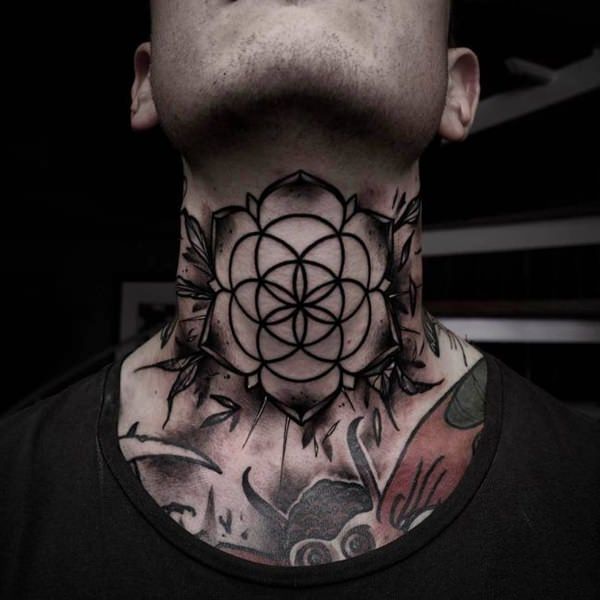 neck tattoo design