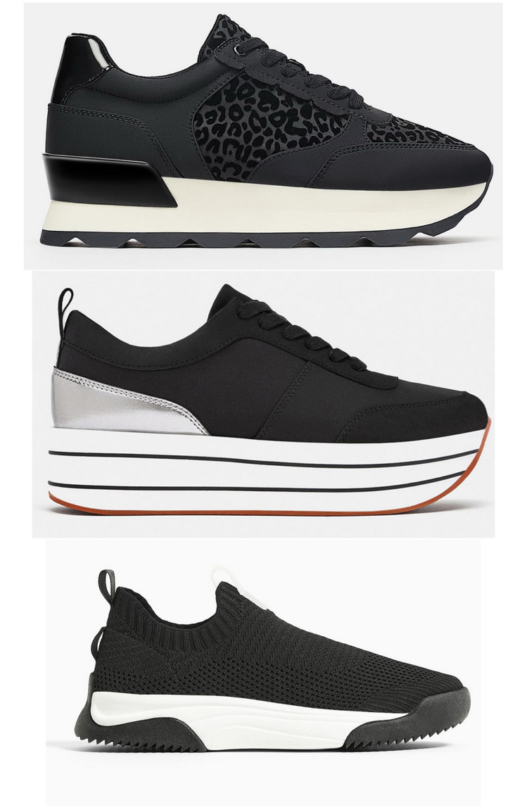 модные черные кроссовки 2020