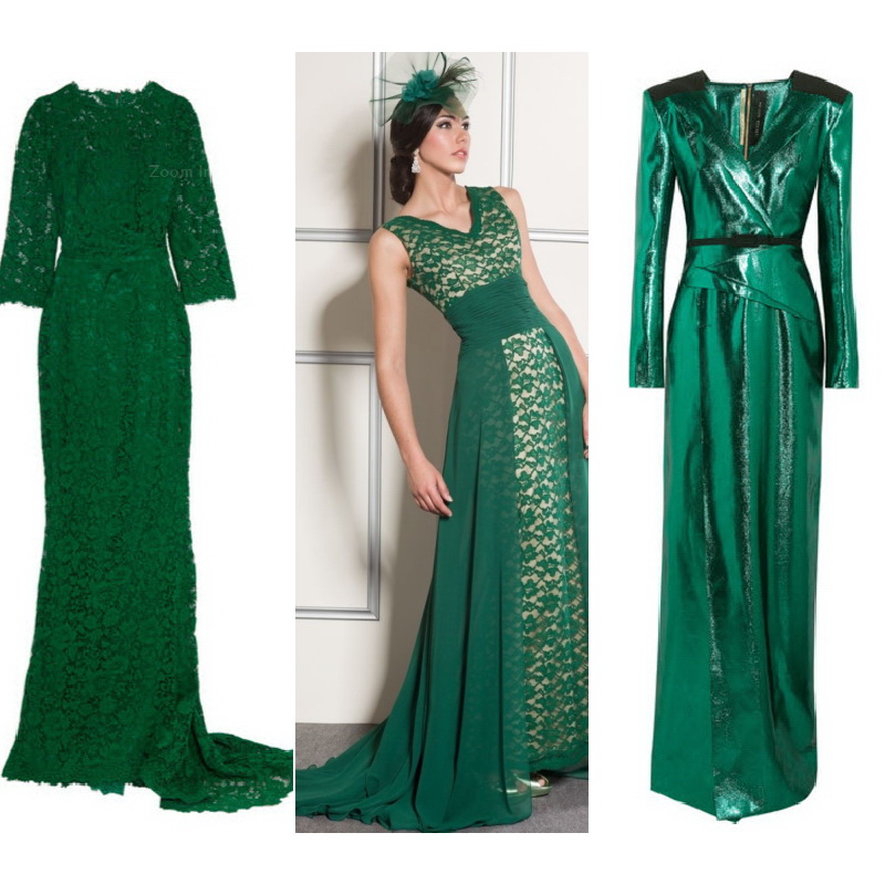 Изумрудное платье