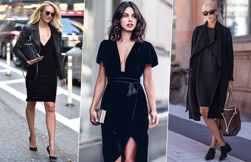 Total black черный цвет осень 2019 мода тренды аксессуары украшения